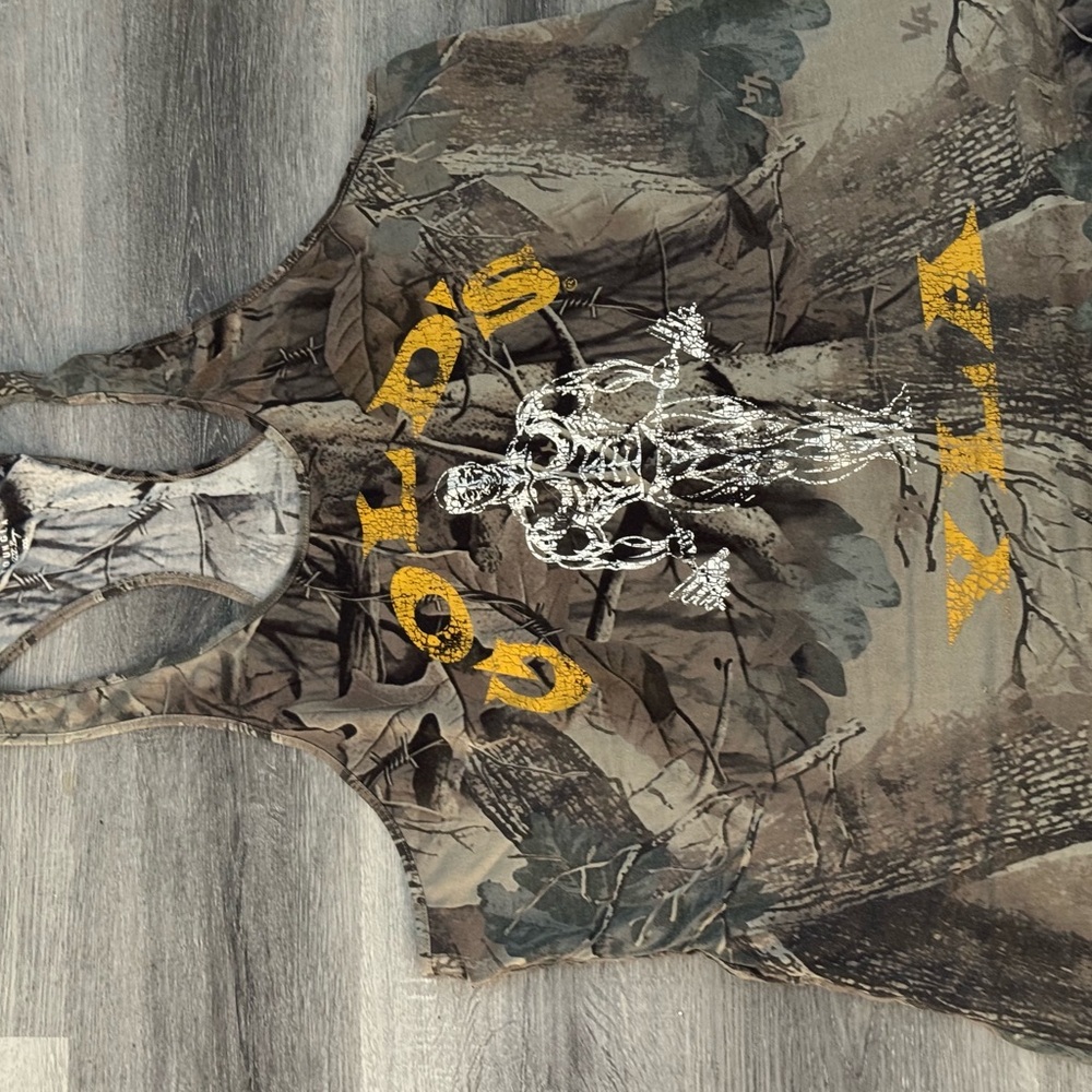 YoungLA - Gold's Gym- Forrest Camo  Legacy Tank XXL(fits like XL)